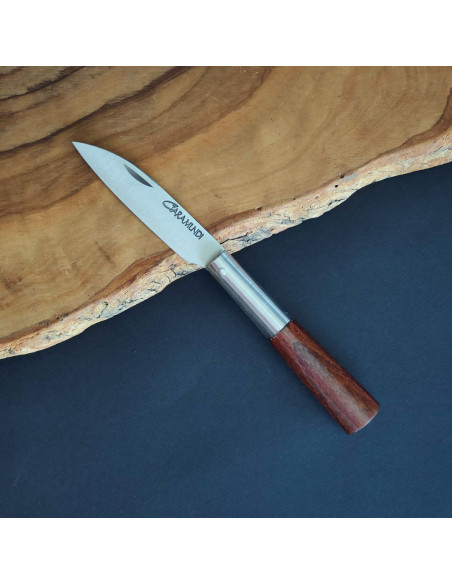 Navaja castaño tintada peq. - Cuchillería de Taramundi