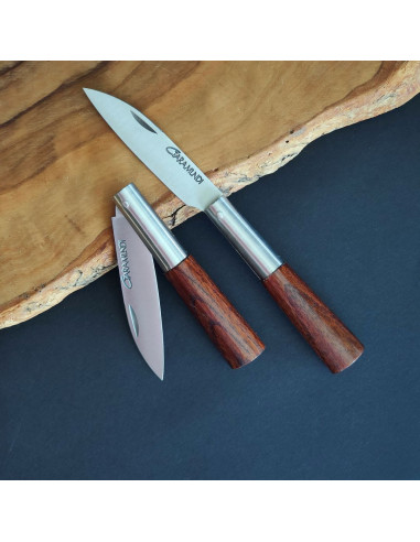 Navaja personalizada castaño tintada peq. -...