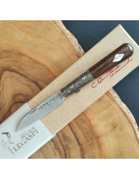 Navaja rameada ébano verde - Carlos Quintana