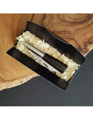 Navaja personalizada laminada negro - Antonio...