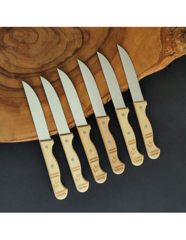 Pack 6 cuchillos decorados  - Carlos Quintana