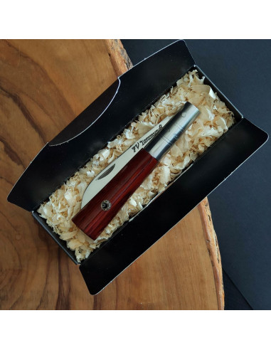 Navaja cocobolo mosaic pin - Francisco Vega