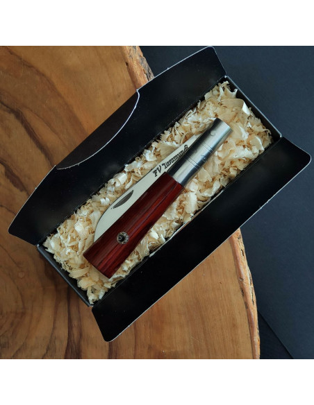 Navaja cocobolo mosaic pin - Francisco Vega