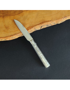 Navaja empuñadura plata - M.LOMBARDIA