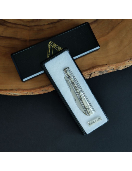 Navaja empuñadura plata - M.LOMBARDIA