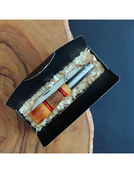 Navaja brezo cruzadillo carbono - José Luis Bermúdez Revordela