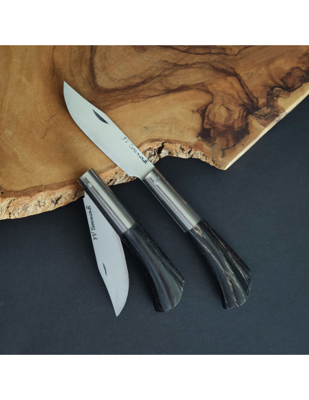 Navaja personalizada  laminada negro - Francisco Vega