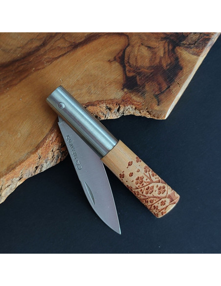 Navaja cerezo decorada árbol peq - Carlos Quintana