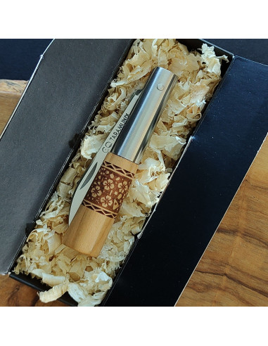 Navaja cerezo cenefa decorada block G - Carlos...