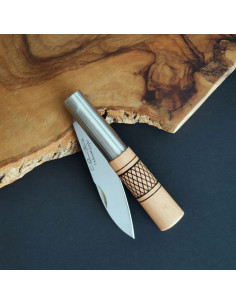 Navaja personalizada haya cruzadillo block G - Carlos...
