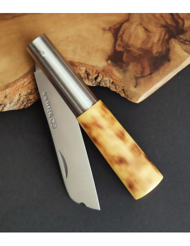 Navaja personalizada boj quemado chata - Carlos...