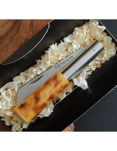 Navaja personalizada boj quemado chata - Carlos...