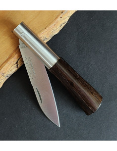 Navaja personalizada roble termotratado  Carlos Quintana 2