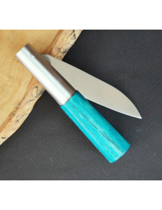Navaja personalizada fresno azul peq block - Carlos Quintana 2
