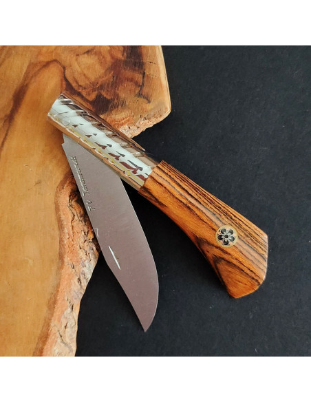 Navaja  zebrano mosaic pin negro - Francisco Vega