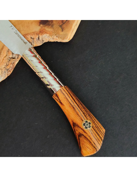 Navaja  zebrano mosaic pin negro - Francisco Vega