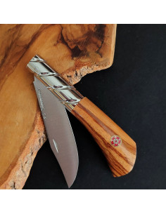 Navaja  zebrano mosaic pin rojo - Francisco Vega