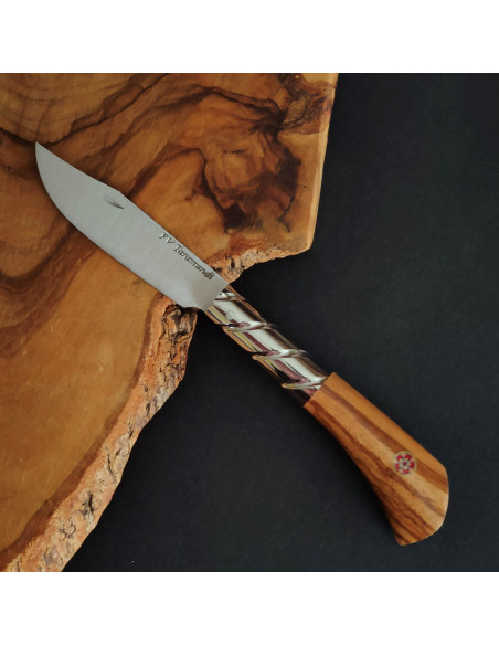 Navaja  zebrano mosaic pin rojo - Francisco Vega