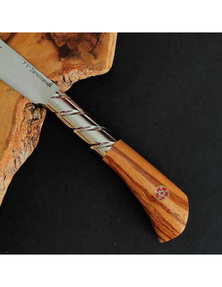 Navaja  zebrano mosaic pin rojo - Francisco Vega