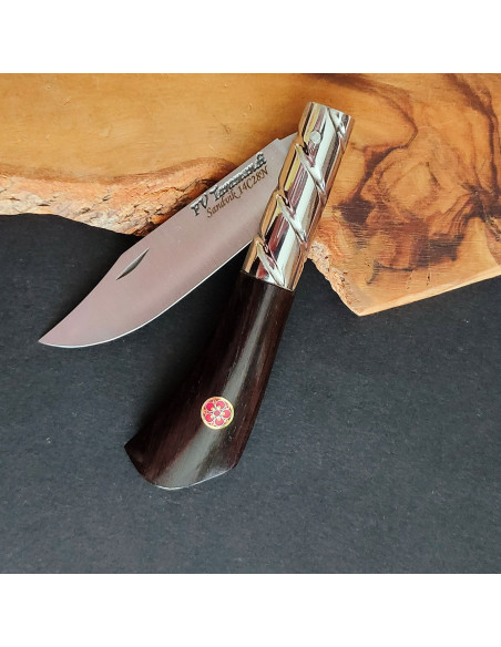 Navaja  ébano mosaic pin rojo - Francisco Vega