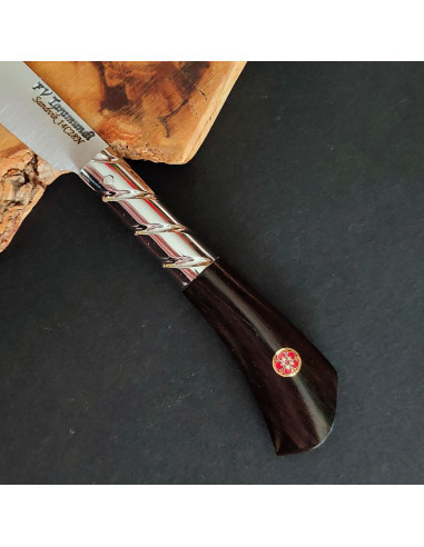 Navaja  ébano mosaic pin rojo - Francisco Vega