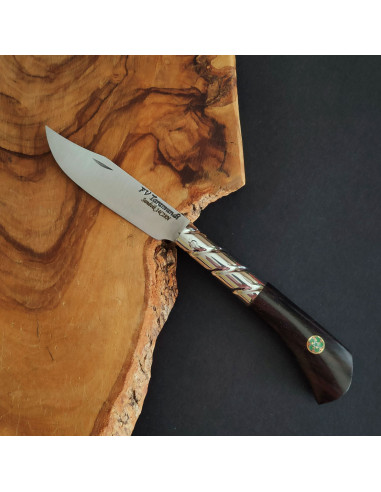 Navaja  ébano mosaic pin verde - Francisco Vega