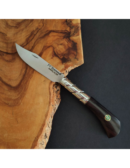 Navaja  ébano mosaic pin verde - Francisco Vega