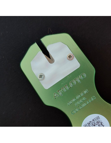 Afilador cuchillos verde