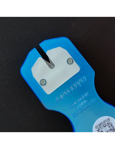Afilador cuchillos azul