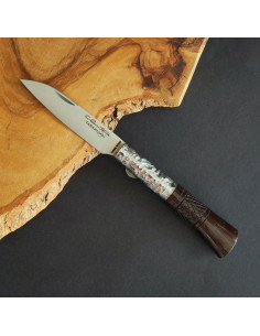 Navaja roble termotratado texturizada cruzadillo - Carlos...