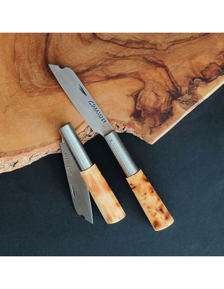 Navaja chata quemada peq. - Cuchillería de Taramundi