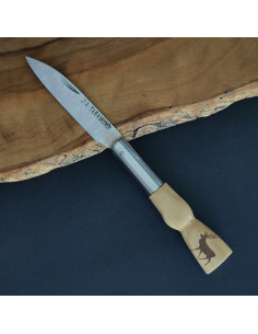 Navaja personalizada caza venado - JA TARAMUNDI