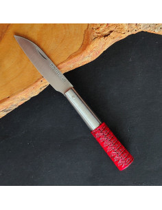 Navaja personalizada fresno rojo peq  - Carlos Quintana 2