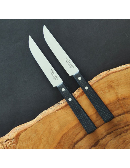 Dúo personalizado cuchillo  mesa p. vuelta mikarta - Carlos Quintana