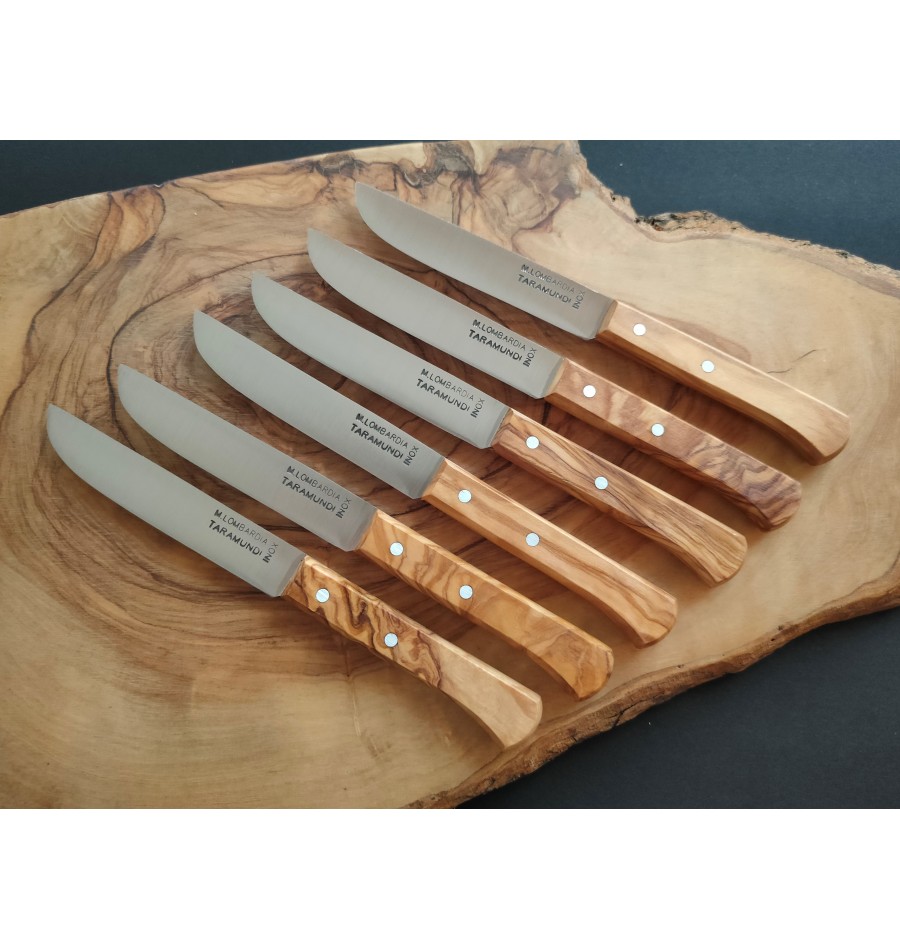 Juego 6 cuchillos mesa Forge de Laguiole en madera de abedul - Ganivetería  Roca