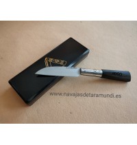 navaja personalizada ébano y plata Lombardía