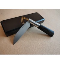 navaja personalizada ébano y plata Lombardía