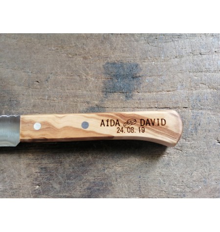 Cuchillo mesa punta personalizado