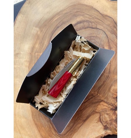 Navaja laminada roja personalizada