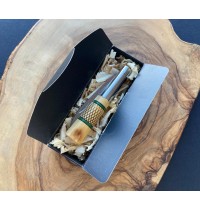 Navaja decorada con bloqueo verde