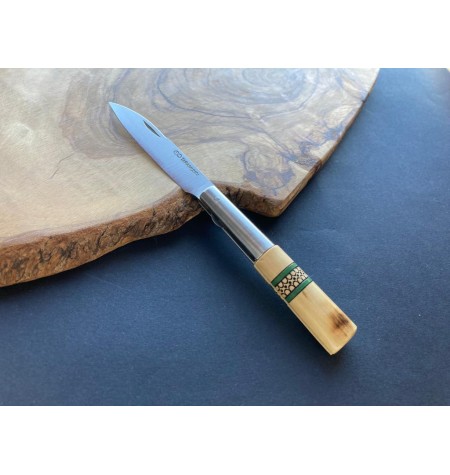 Navaja decorada cenefa  verde bloqueo