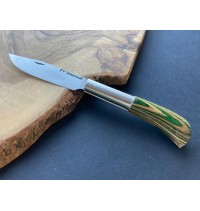 Navaja laminada F.V. verde/marrón