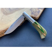 Navaja laminada F.V. verde/marrón