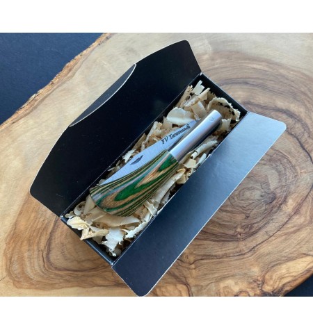 Navaja laminada F.V. verde/marrón