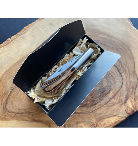 Navaja laminada F.V. G marrón oscuro personalizada