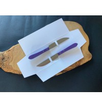 cuchillos cocina cq punta vuelta (dúo mesa morado)