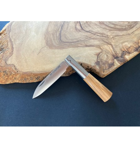 Navaja personalizada olivo liso G 