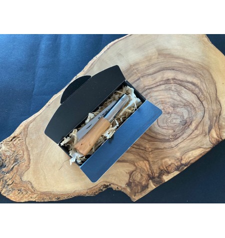 Navaja brezo lisa carbono chata  F.V. G