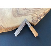 Navaja personalizada  brezo lisa carbono chata  G