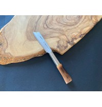 navaja forjada carbono brezo quemada chata G 